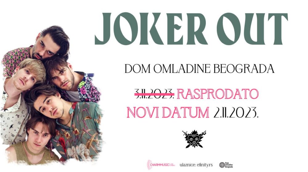 Joker Out za dva sata rasprodali koncert u Beogradu:Dodat još jedan datum 1