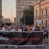 Blokada kod Trga vojvode Radomira Putnika u petak na protestu u Kragujevcu, u koloni i Miroslav Aleksić 1