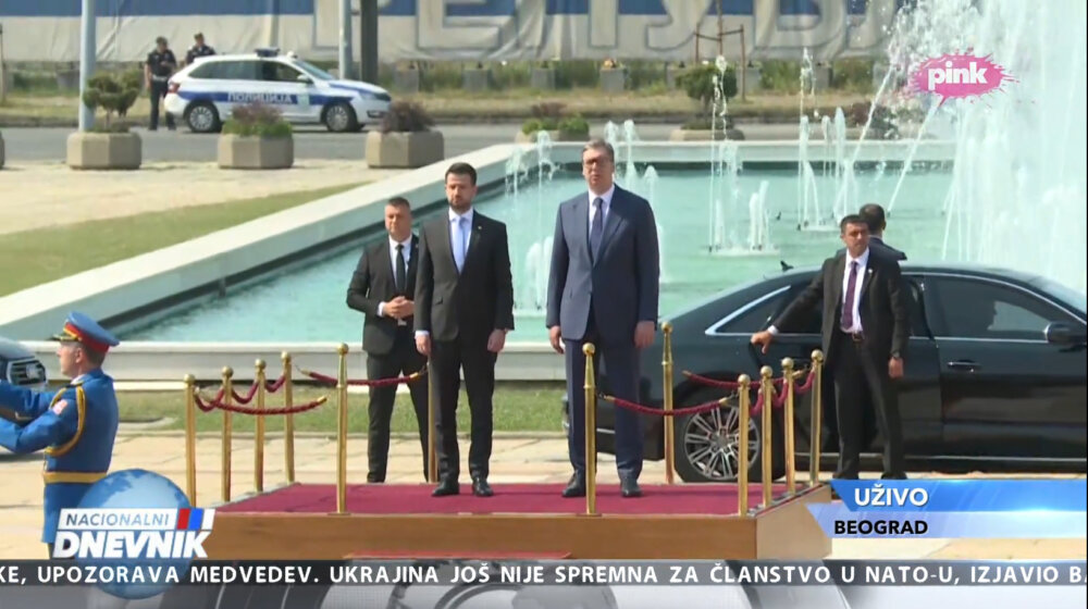 Vučić dočekao predsednika Crne Gore Jakova Milatovića 1