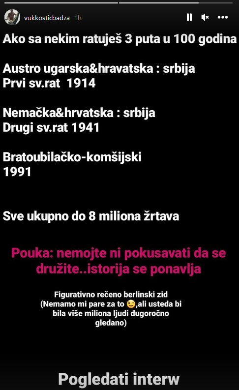 Pristalica "zidova", strastveni lovac: Ko je Vuk Kostić, glumac čija je izjava o odnosu Srba i Hrvata podigla prašinu u javnosti? 2 Pristalica "zidova", strastveni lovac: Ko je Vuk Kostić, glumac čija je izjava o odnosu Srba i Hrvata podigla prašinu u javnosti? 2