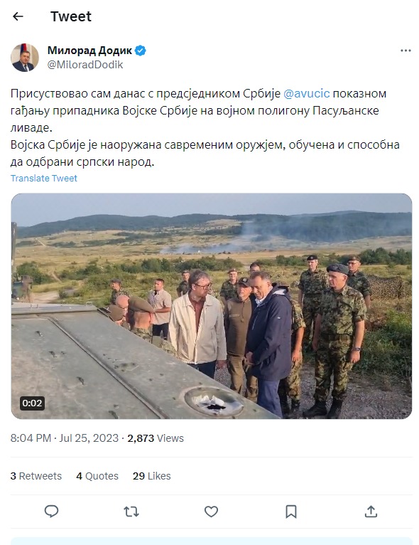 Sa Hvara na Pasuljanske livade: Dodik sa Milanovićem i Vučićem o situciji u BiH 2 Sa Hvara na Pasuljanske livade: Dodik sa Milanovićem i Vučićem o situciji u BiH 2