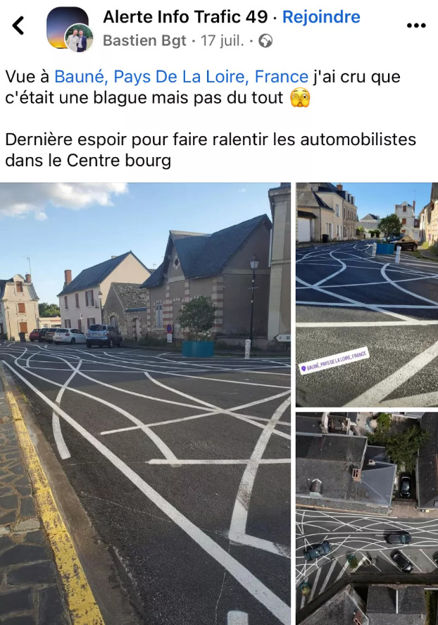 Inovativno ili suludo? U francuskom gradiću na originalan način pokušavaju da uspore saobraćaj 1
