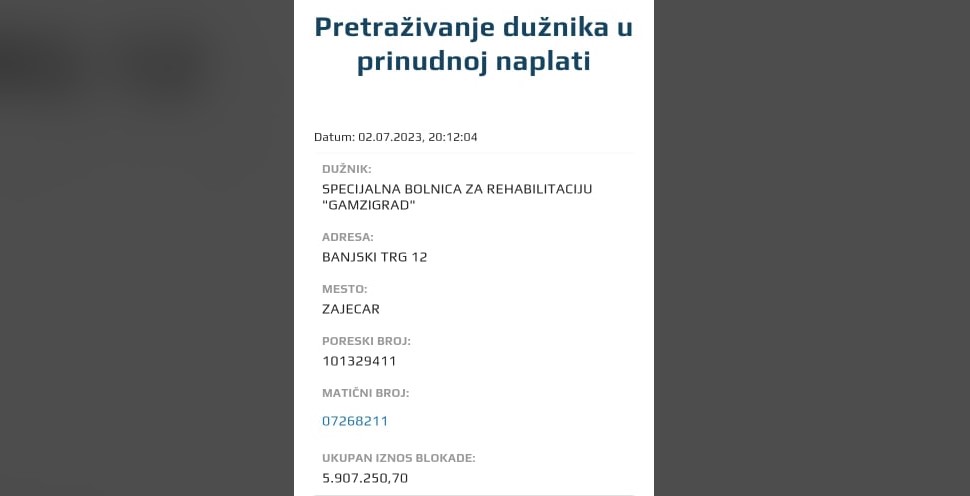 Plate ne primaju od aprila, a račun u blokadi: Štrajk upozorenja u Specijalnoj bolnici za rehabilitaciju "Gamzigrad" kod Zaječara 3 Plate ne primaju od aprila, a račun u blokadi: Štrajk upozorenja u Specijalnoj bolnici za rehabilitaciju "Gamzigrad" kod Zaječara 3