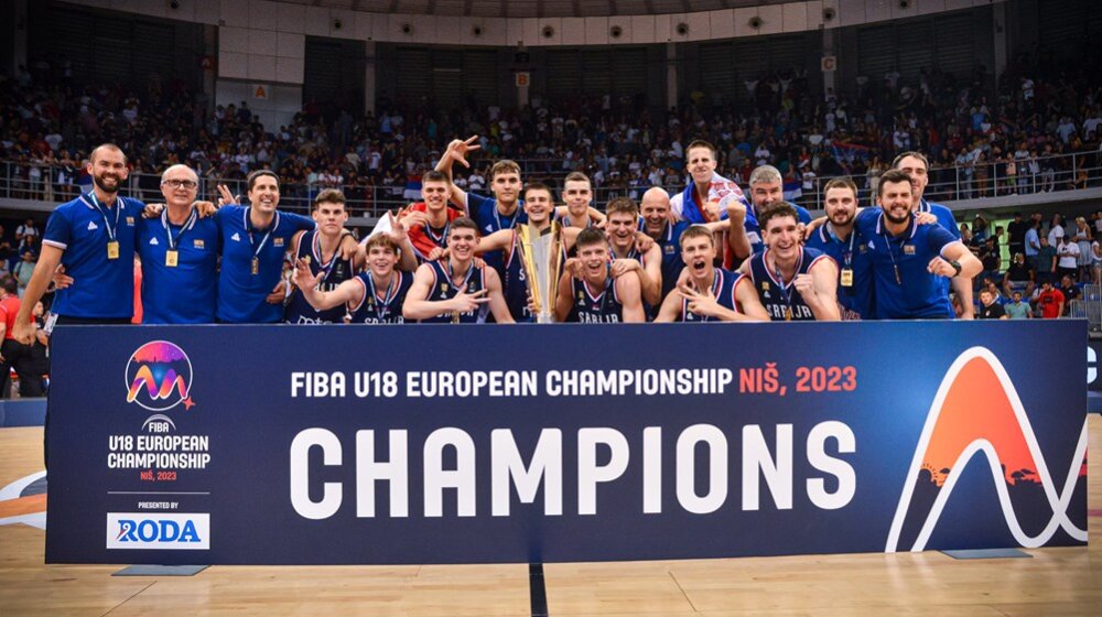 Majdan za budućnost naše košarke: Juniori Srbije prvaci Evrope u niškom "Čairu" 1