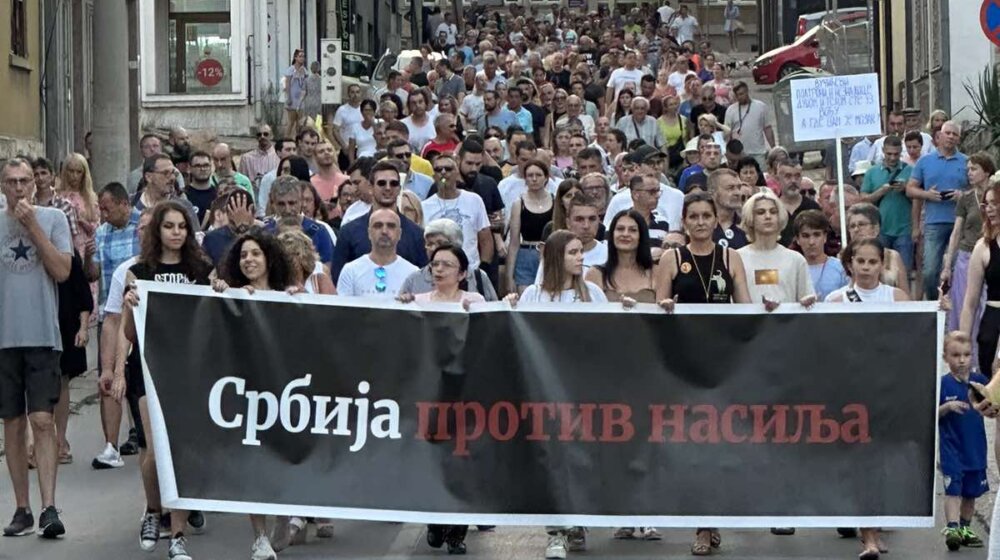 Završen sedmi protest Srbija protiv nasilja u Kragujevcu 1
