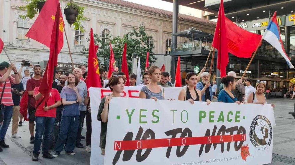 Mladi komunisti održali anti NATO skup u centru Beograda 1