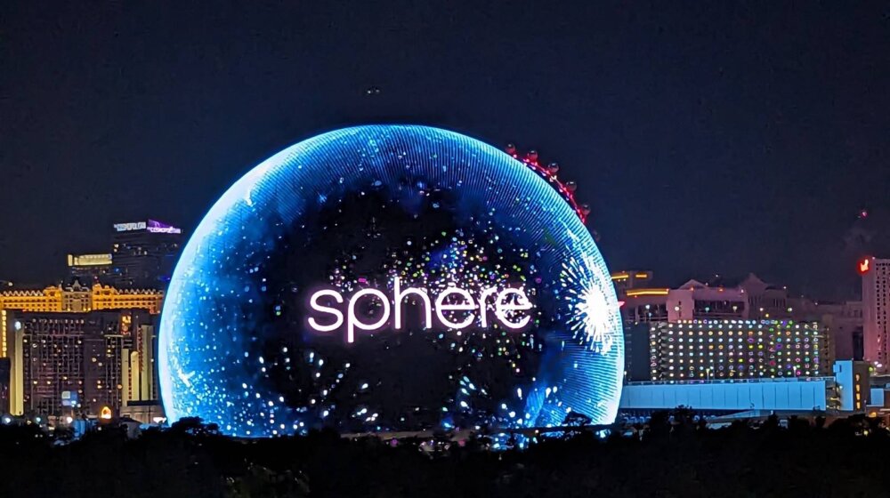 Ogromna LED sfera prikazivala neverovatne prizore u Las Vegasu (VIDEO) 1