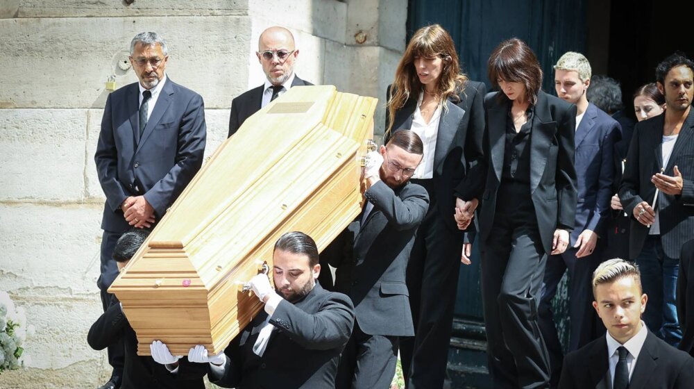 sahrana Džejn Birkin