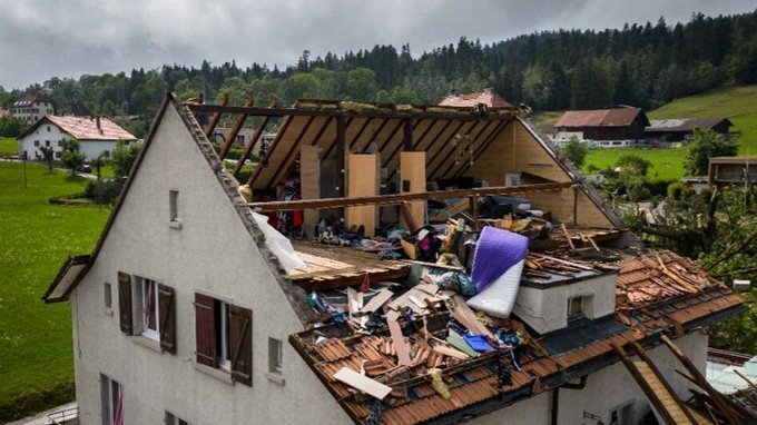 Tornado pogodio Švajcarsku 1
