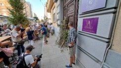 U Novom Sadu održan protest "Srbija protiv nasilja": Građani ispred SNS-a ostavili grane koje je slomilo nevreme (FOTO) 5