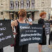 Žene u crnom na Trgu Republike povodom 31. godišnjice genocida u Srebrenici 2