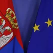 zastave Srbije i EU