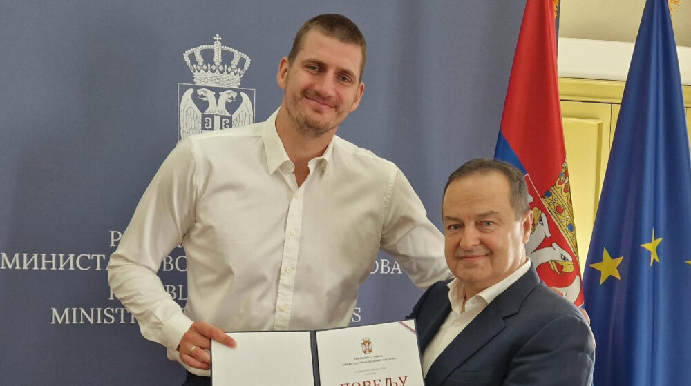 Nikola Jokić dobio priznanje od Ivice Dačića za promociju Srbije u svetu 1