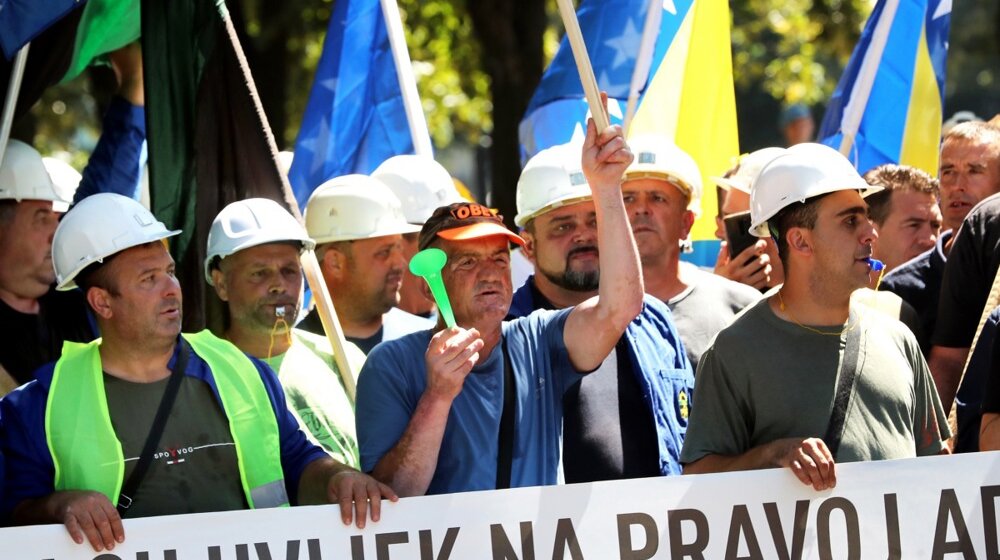 Protest rudara u Sarajevu