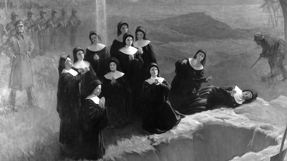 Drugi svetski rat i religija: Da li su časne sestre zaista žrtvovale živote za grupu Poljaka 1 Slika na kojoj je prikazano pogubljenje časnih sestara