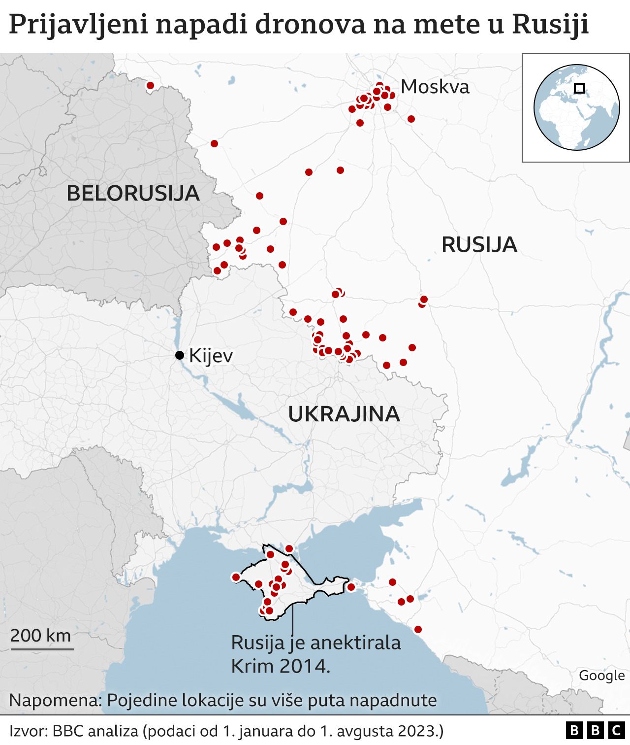 napadi dronova na Rusiju