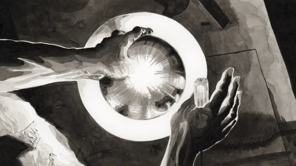 Plavi bljesak: Kako je trenutak nepažnje doveo do smrtonosne nesreće u Openhajmerovom projektu „Menhetn“ 5 Čini se da je šrafciger iskliznuo i da je plutonijum „naprasno postao kritičan" kad je reflektor pao preko njega.