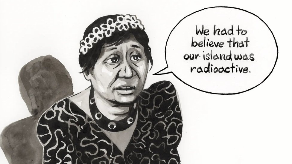 Plavi bljesak: Kako je trenutak nepažnje doveo do smrtonosne nesreće u Openhajmerovom projektu „Menhetn“ 16 Aktivistkinja sa Maršalskih Ostrva Lidžon Eknilang govori pred Međunarodnim sudom pravde 1995. godine