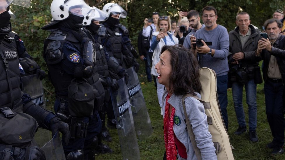 Šodroš, protest na Šodrošu