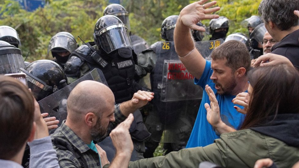 Šodroš, protest na Šodrošu