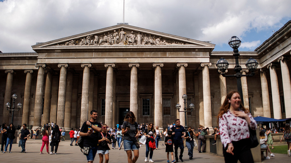 People visiting the British Museum on 17 August, 2023