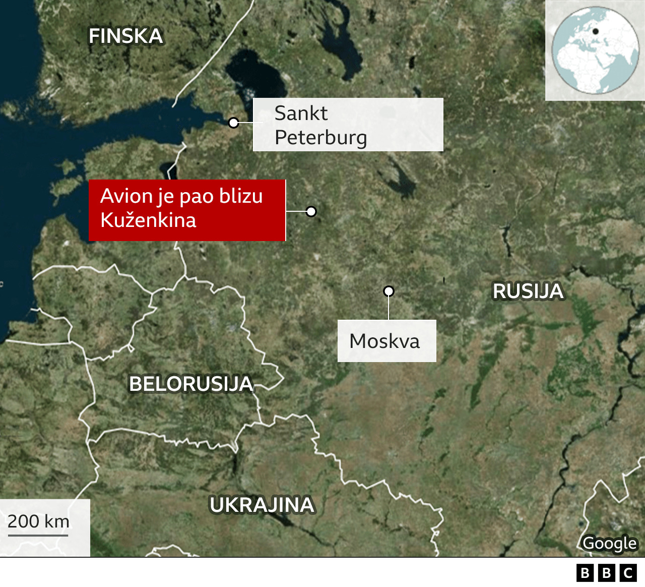 Rusija i Ukrajina: Jevgenij Prigožin poginuo u padu aviona, potvrđeno genetskom analizom 3 Prigožin, avion