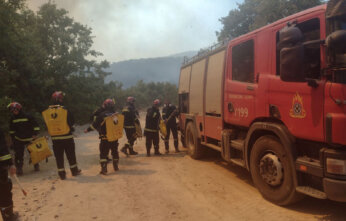 Srpski vatrogasci danas pomagali u gašenju požara kod grčkog sela Provatonas (FOTO) 2