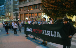 Sa protesta „Užice protiv nasilja“: Podrška inspektorima Mitiću i Milenkoviću (FOTO, VIDEO) 2