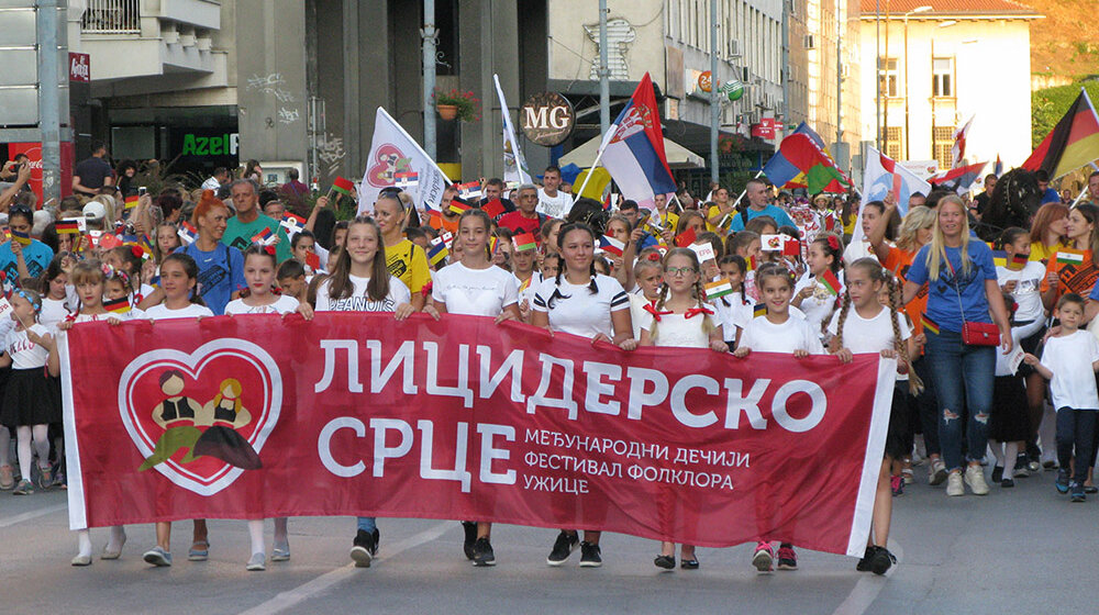 Međunarodni dečiji festival folklora „Licidersko srce” u Užicu, od 15. do 19. avgusta 1