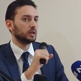 Pavle Grbović u petak na protestu u Kragujevcu 3