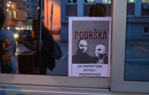 Sa protesta „Užice protiv nasilja“: Podrška inspektorima Mitiću i Milenkoviću (FOTO, VIDEO) 3