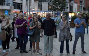 Sa protesta „Užice protiv nasilja“: Podrška inspektorima Mitiću i Milenkoviću (FOTO, VIDEO) 6 Sa protesta „Užice protiv nasilja“: Podrška inspektorima Mitiću i Milenkoviću (FOTO, VIDEO) 6
