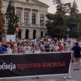 Blokada kod Štafete na protestu Srbija protiv nasilja u petak u Kragujevcu 6