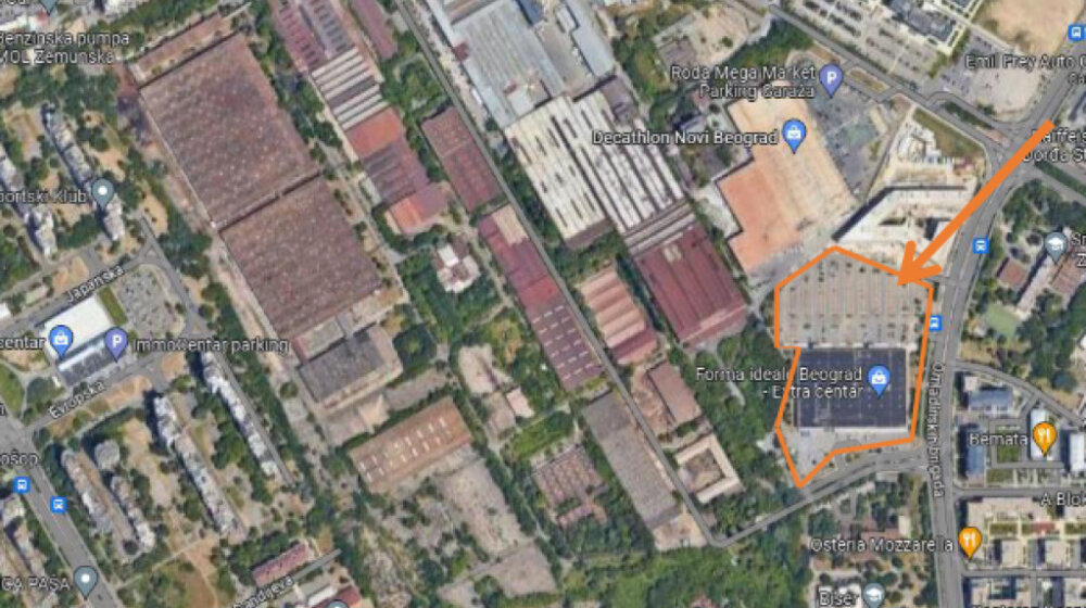 Na mestu Ekstra centra na Novom Beogradu u planu izgradnja kompleksa koji će se prostirati na 127.000 kvadratnih metara 1