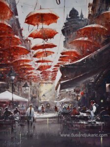 Energija uhvaćenog trenutka: Akvareli Dušana Đukarića od 14. avgusta u Galeriji Singidunum 2 dušan đukarić