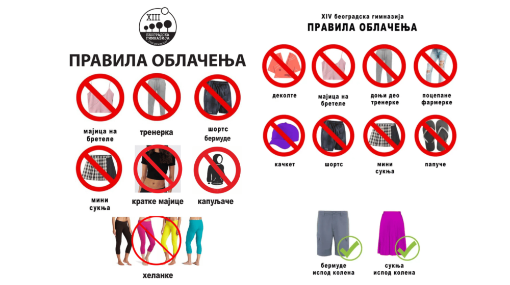 Šortsevi i goli stomaci u učionicama: Škole uvode pravila pristojnog oblačenja 1