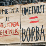Od diskriminacije do diskrecije: Protest umetnika i kulturnih radnika ispred Ministarstva kulture 5