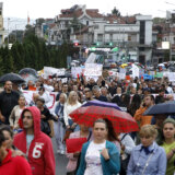 Protest građana zbog krađe citostatika sa skopske Klinike za onkologiju 3