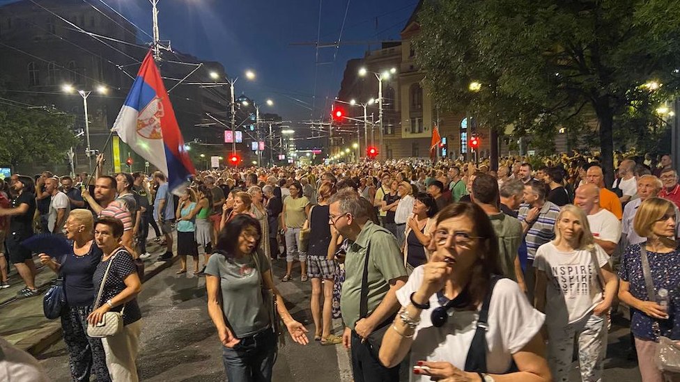 protest, Beograd, Srbija protiv nasilja
