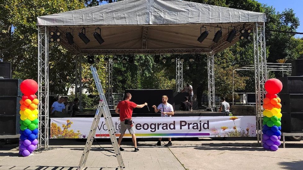 LGBT+: Parada ponosa danas na ulicama Beograda 1 Beograd, 9. septembar 2023.