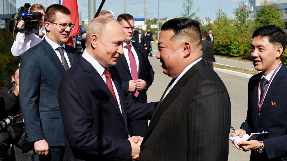 Putin i Kim Džong Un s