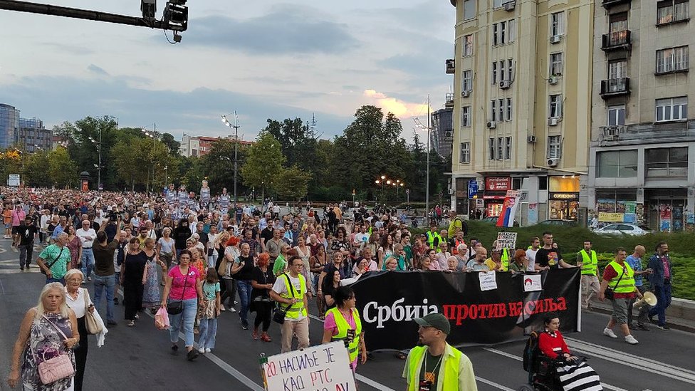 srbija protiv nasilja, protest