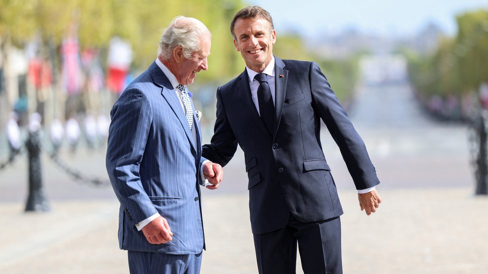 Velika Britanija i Francuska: Kralj Čarls Treći održao govor pred francuskim Senatom 9 Makron i kralj Čarls