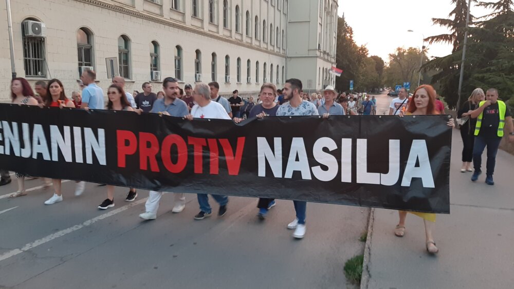U Zrenjaninu jubilarni 20. protest građana protiv nasilja 2