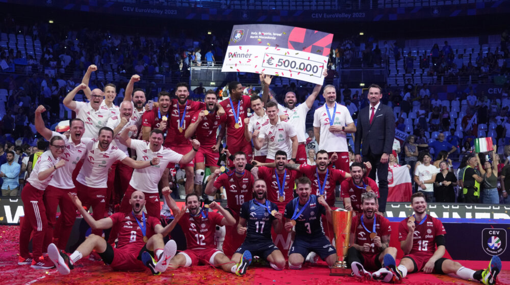 Odbojkaši Poljske novi šampioni Evrope 1