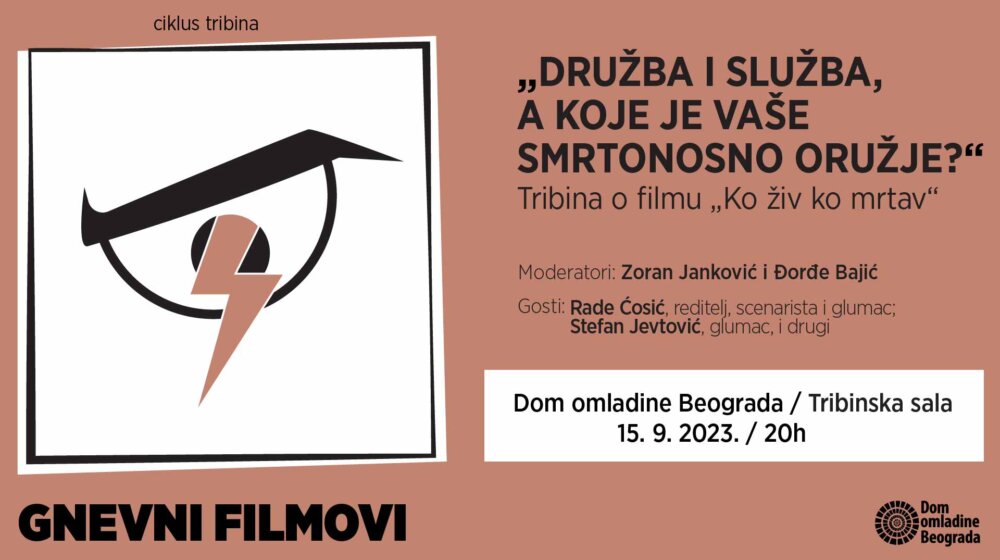 Tribina u Domu omladine Beograd: U fokusu "Ko živ, ko mrtav", akciona krimi komedija o beogradskim detektivima 1