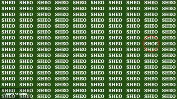 Spadate u jedan odsto ljudi ako uspete da pronađete reč "shoe" za pet sekundi 2