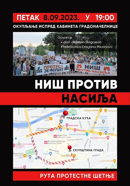 U petak u Nišu trinaesti protest “Srbija protiv nasilja”: Školstvo i gradski javni prevoz kao teme 2