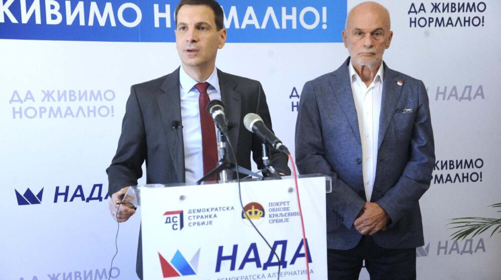 Srpska koalicija NADA predala listu za Beograd 1