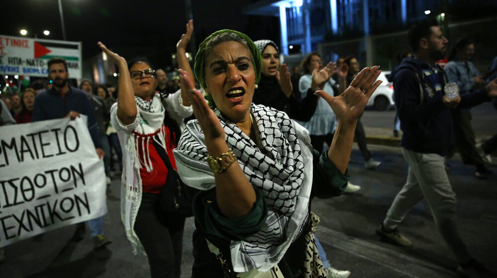 U Atini izašlo 10.000 demonstranata u podršci Palestincima 1